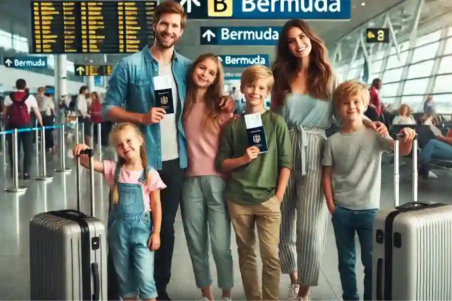 Family Traveling to Bermuda